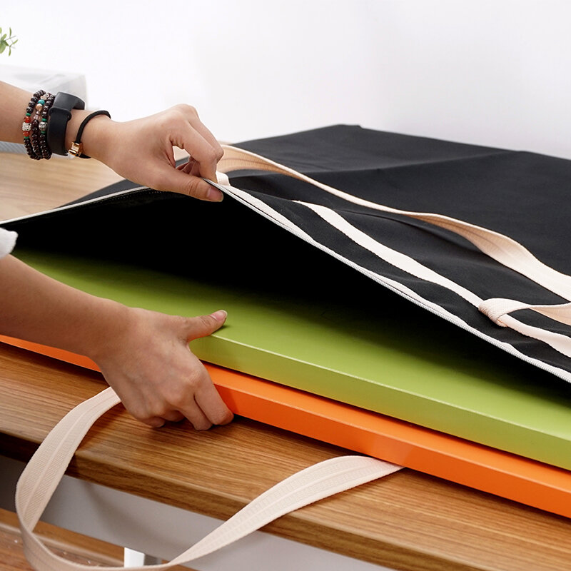 Portable A2 Portfolio Folder File Bag A1 Plus Size Zipper Bag Drawing Folder A2 / A1 Paintings document Storage Bag For Artist