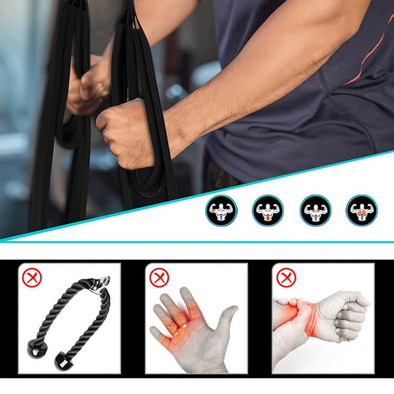 Cuerda de entrenamiento para tríceps, accesorio de Cable, fuerza