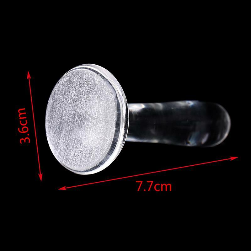 1PC Chinese Mineral Pigment Powder Glass Muller Made From High Borosipainting Glass Handmade Grinding Pestle DIY Muller