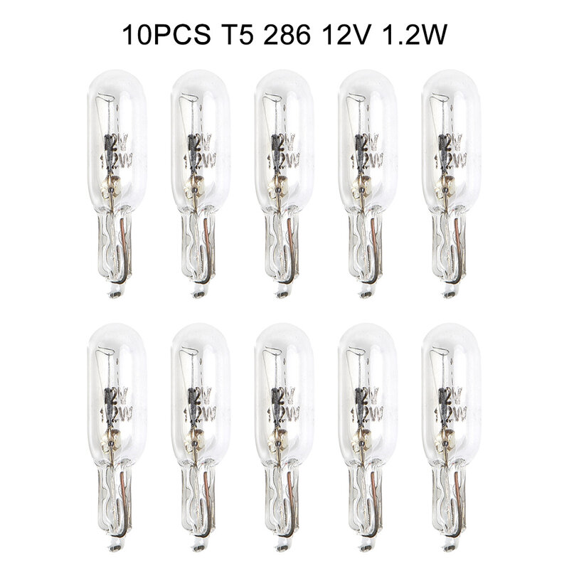 10PCS T5 286 12V 1.2W Car Dashboard Light Bulb Or Instrument Panel Bulb Car Bulbs