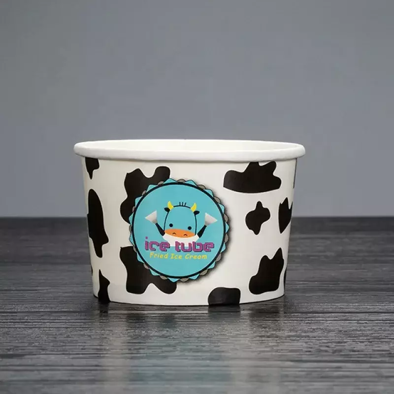 Prodotto personalizzato lokyo di alta qualità usa e getta gelato tazza di carta vasca bevanda dessert negozio ciotola di carta ghiaccio