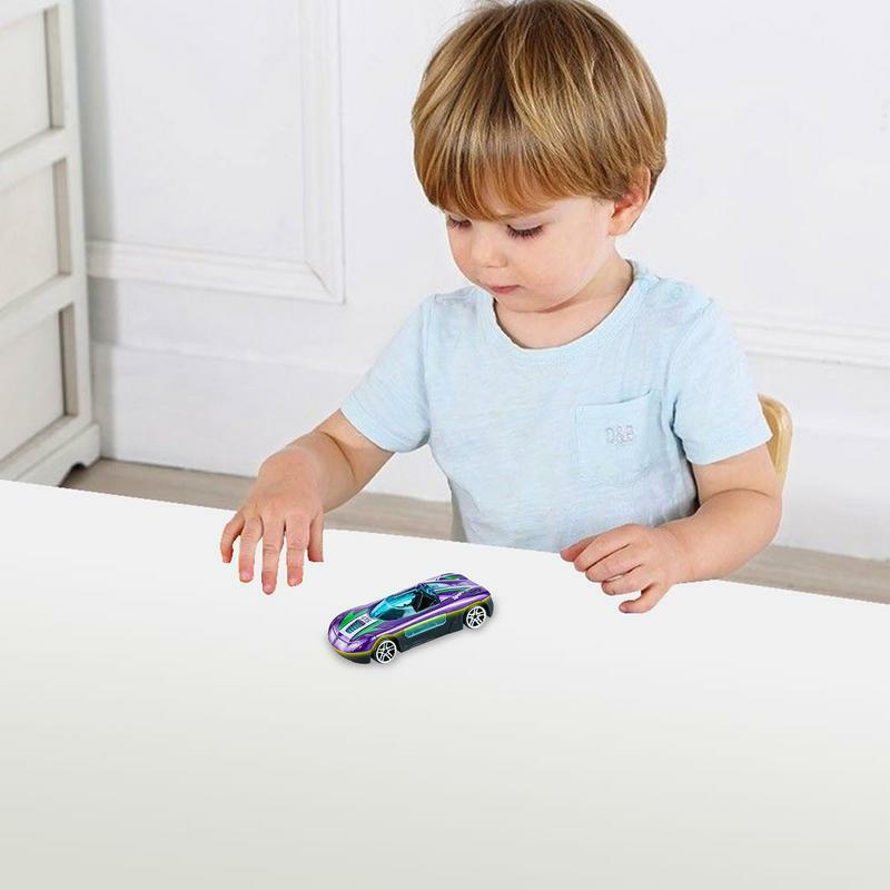 Samochód symulacyjny zabawka ze stopu Push przesuwana zabawkowy modelu samochodu szybkość sporty wyścigowe zabawka na Boże Narodzenie dla dzieci i prezenty urodzinowe