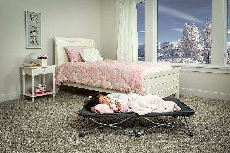 Portable Toddler Bed, Includes Sleeping Bag, Navy
