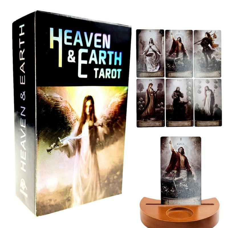 Baraja de cartas de Tarot Heaven & Earth, juego de mesa de adivinación, cartas de oráculo para contar el destino de la Fortuna, versión en inglés, 78