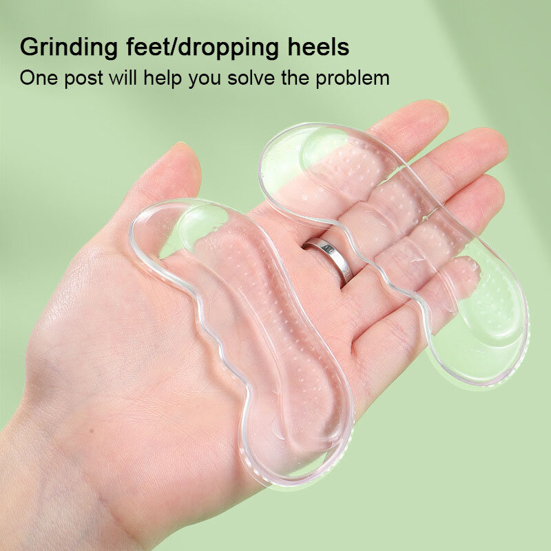 Silicone Gel Heel Protector Soft Cushion Protector Foot Feet Care Shoe Insert Pad Insole Shoes Accessories Insoles for Shoes Pad