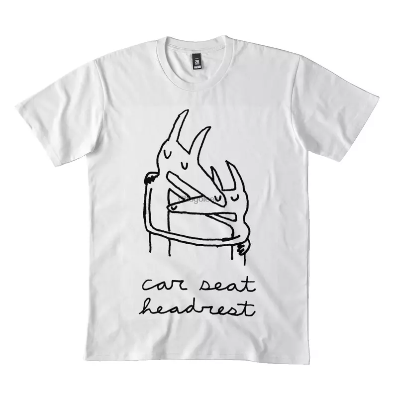 Car Seat Music Band Headrest Classic T-shirt Unisex DMN Long-sleeved Tee Summer Crewneck Black Shirt
