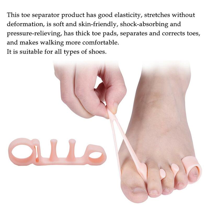 Silicone Toe Spreaders Separator Hallux Valgus Corrector Foot Separator Care Bunions Spreader Finger Toe Tools Bunion Corre B6V7