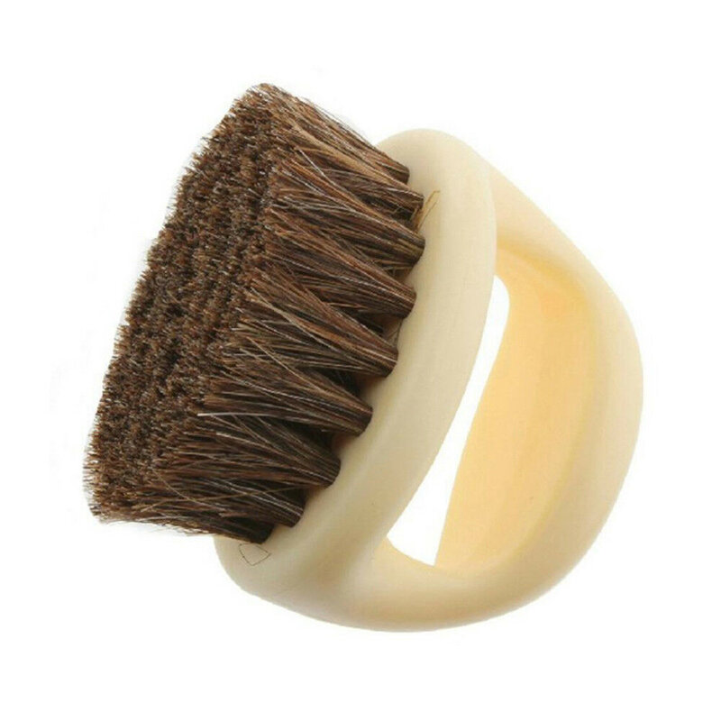 1~8PCS Barbershop Ring Hair Brush Horse Bristle Beard Brush Men Shaving Brush Portable Barber Beard Brushes Salon Facial