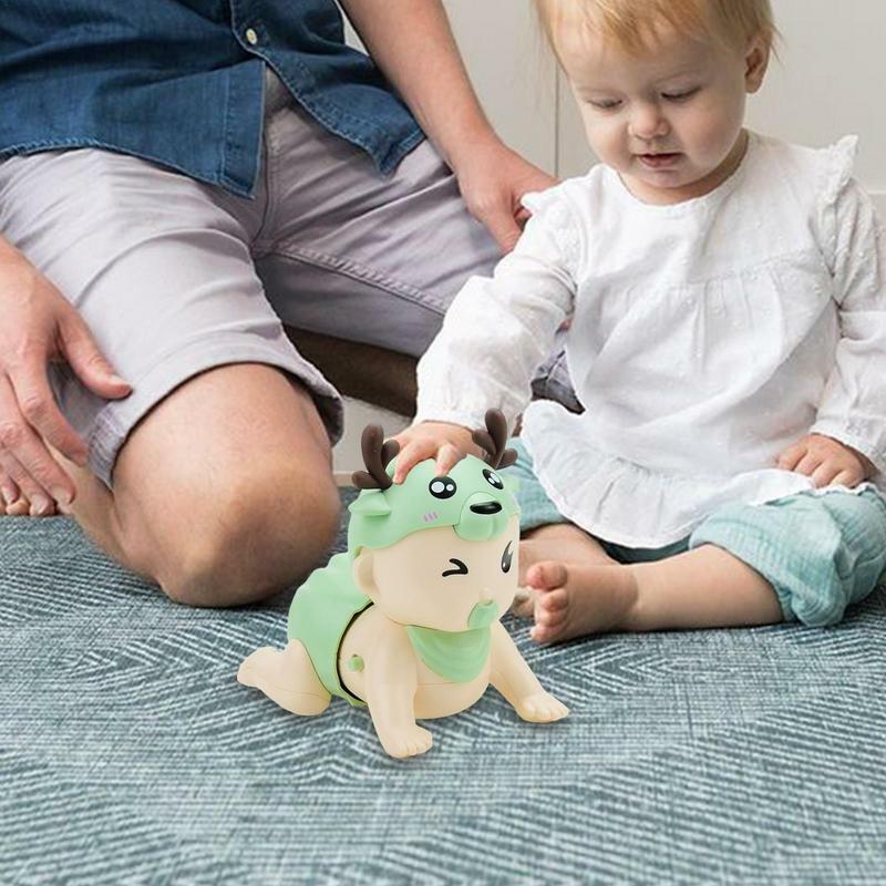 빛과 소리가 나는 뮤지컬 크롤링 아기 장난감, 6-12 개월 유아용 조기 교육 발달 장난감