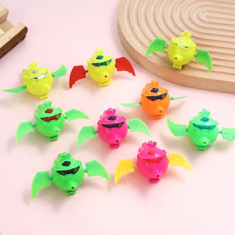 10Pcs Creative Funny Bird Whistle With Wings That Can Rotate Toy Fun Novelty Cute Whistling Bird Toys Festival Party Kids Gift