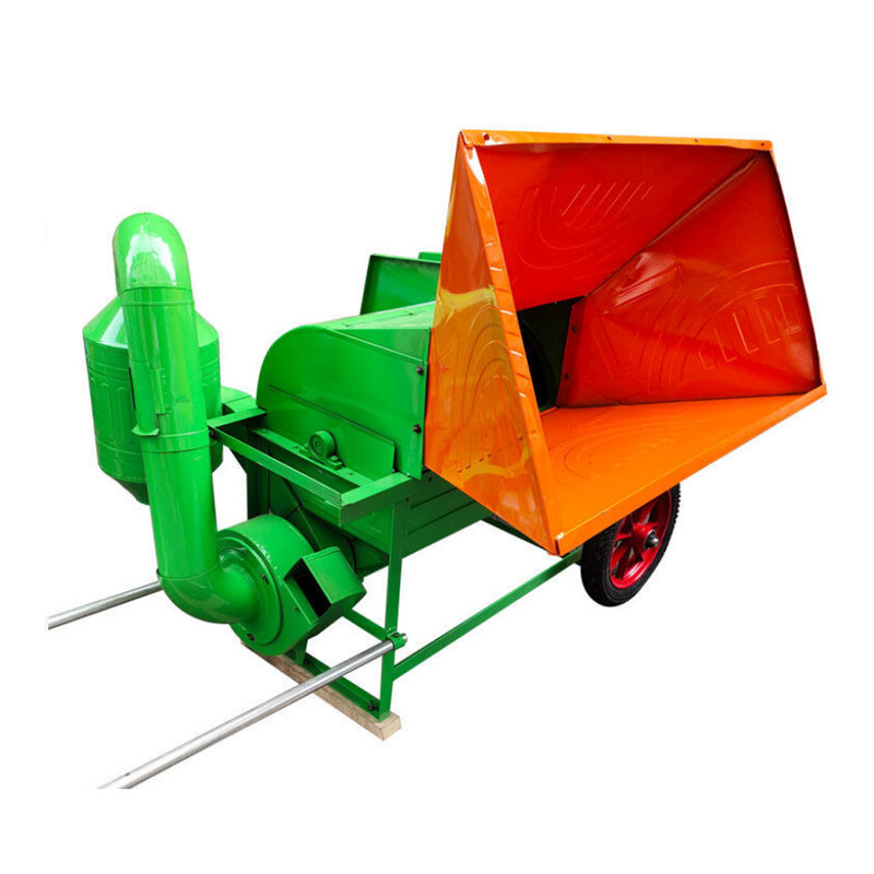 Máquina cosechadora multifuncional, máquina para trillar semillas de colza, 90 + Motor + rueda de envío, trituradora de paja de trigo y soja
