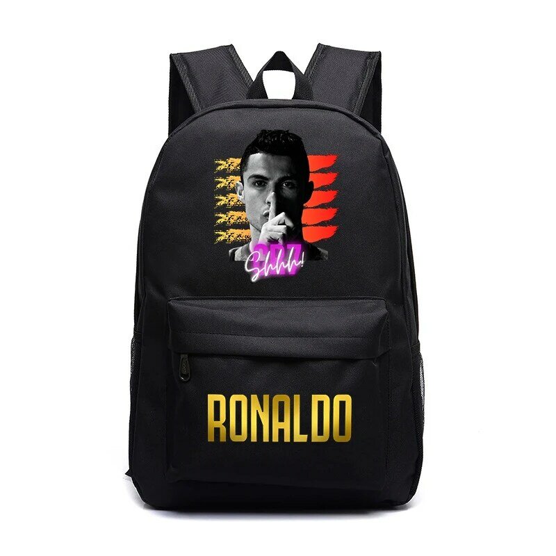 Ronaldo Print Children's School Bag Teenage Student Backpack Outdoor Travel Bag Casual Bag