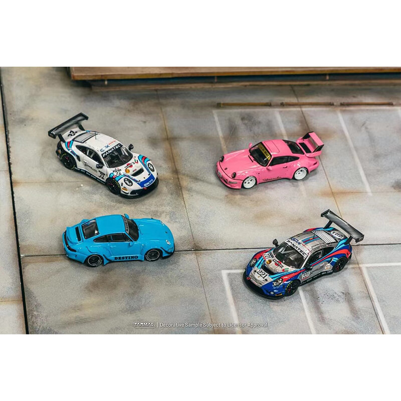 Diecast Diorama Car Model Collection, brinquedos em miniatura, Tarmac Works, TW 1:64 911 RWB 964 993 GT3 R Taiwan Christmas Limited, pré-venda