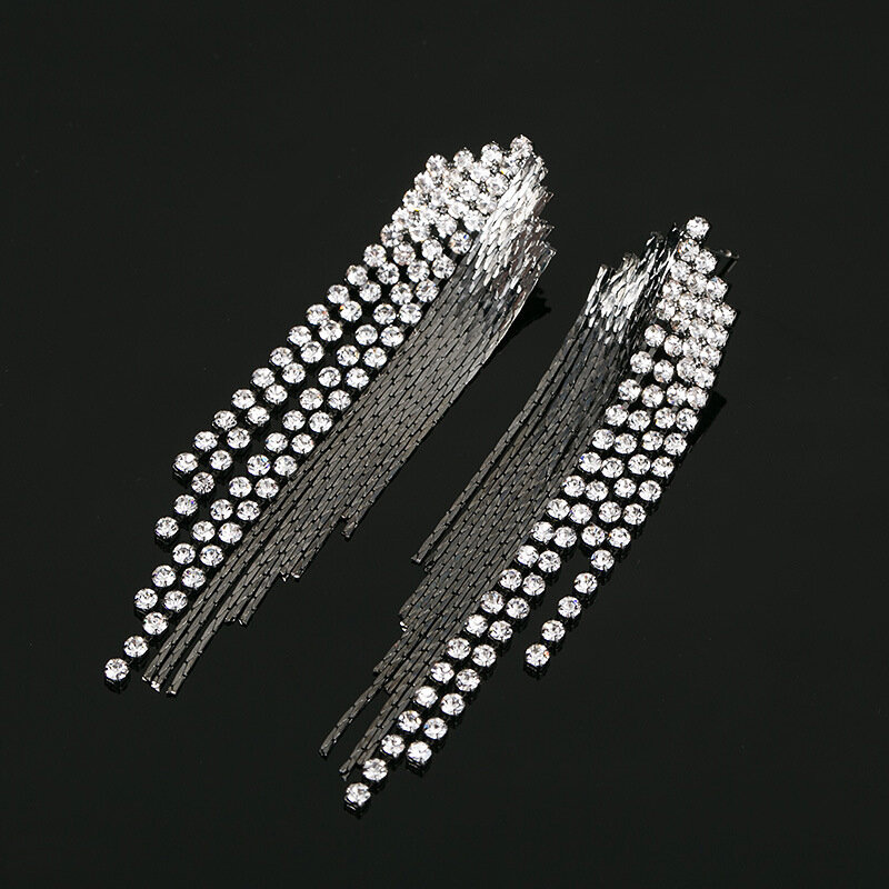 Długie kolczyki sztyfty z frędzlami vintage wykwintne popularne biżuteria Yiwu sprzedaż hurtowa E209