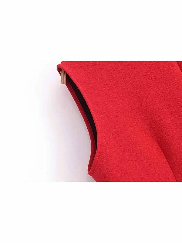 Robe mi-longue à col rond pour femme, coupe couvertes, décoration cousue, poche latérale en fibre rétro, nouvelle mode, 2024
