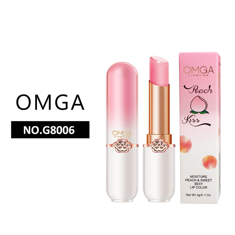 Lip Nourishing Peach Pink Lasting Lip Gloss Moisturizing Colored Lip Balm Lips Makeup Color Changing Lipstick Lip Care Cosmetics