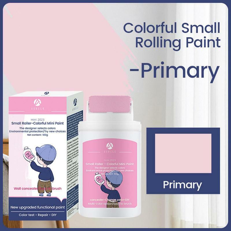 Small Rolling Brush Wall Latex Paint Wall Mending Agent Wall Repair Paint With Roller Sticks Quick-Drying Wall Filling Paste