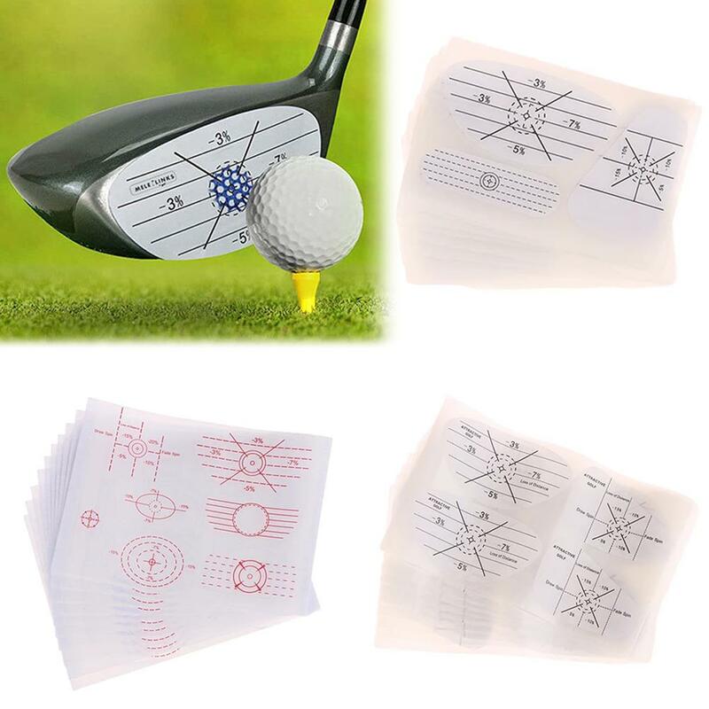 25Pcs Golf Impact Stickers Sticker Men Women Practice Improve Golf Accuracy Recorder Hitting Golf Accessories N6X8