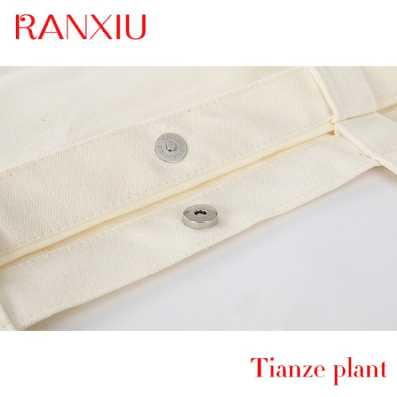 Terlaris tas jinjing kanvas dapat digunakan kembali Tiongkok untuk belanja dengan tas belanja mewah desainer cetak logo