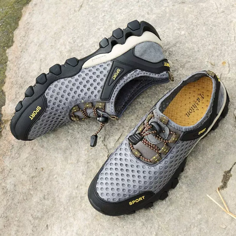 Chaussures de sport décontractées en maille souple pour hommes, chaussures d'alpinisme astronomique, chaussures de course en plein air portables, planche à roulettes, été
