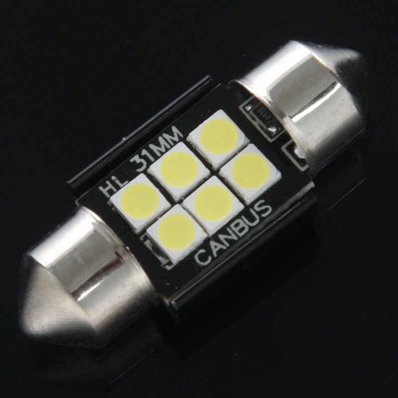 20Pcs Extremely Bright 400 Lumens 3020 Chipset Canbus Error Free Led Bulbs For Interior Car Lights 31Mm Festoon De3175
