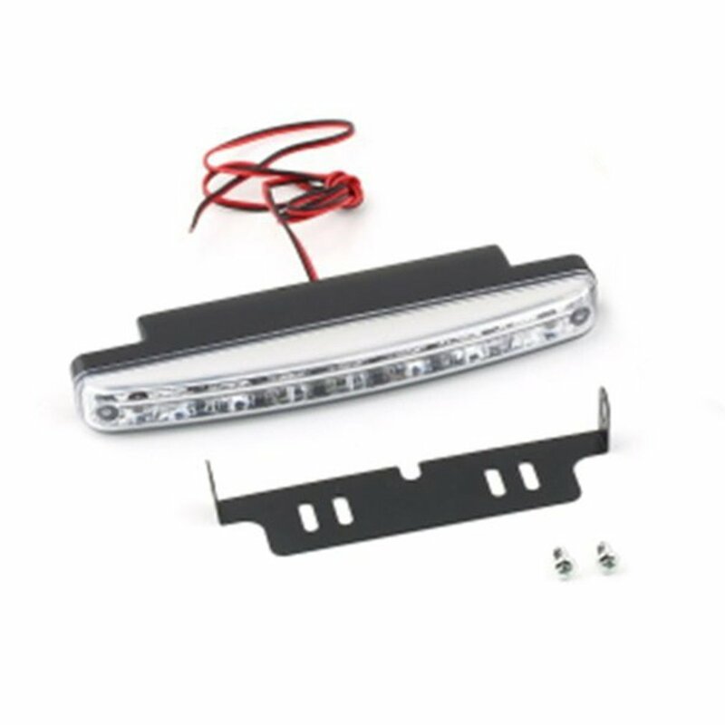 유니버설 12V 8LED 자동차 주간 러닝 라이트 안개 램프 자동차 운전 라이트 슈퍼 밝은 흰색 빛 보조 램프