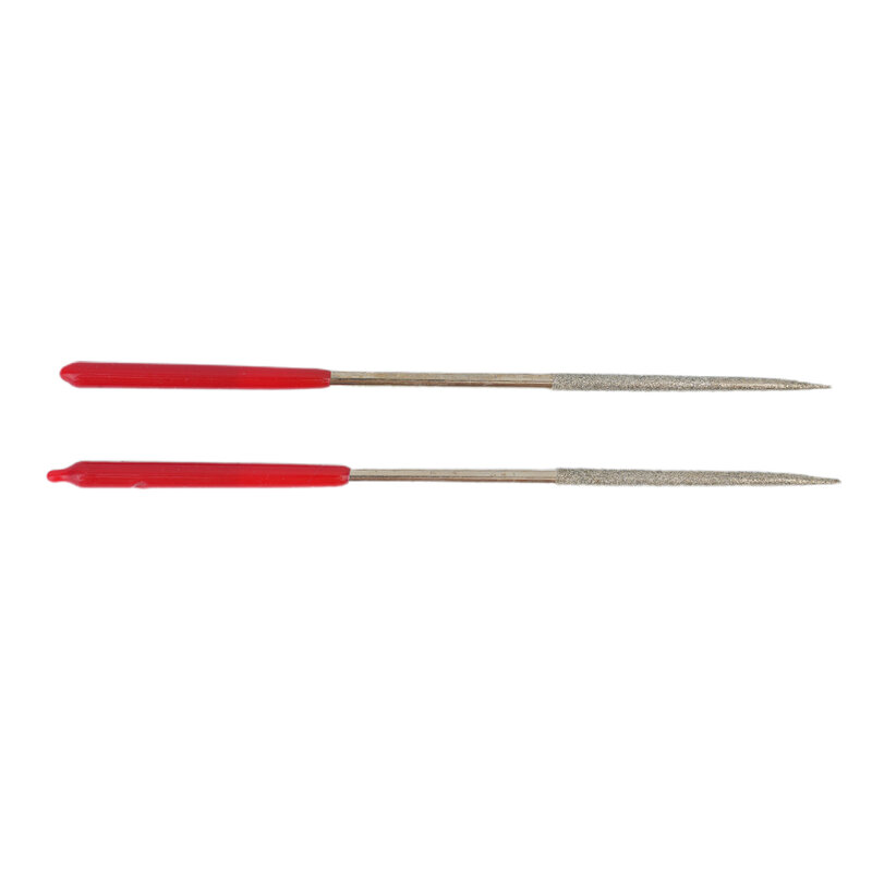 2pcs Mini Needle File 3x140mm Round Diamond Needle File DIY Wood Rasp File For Needle Jewelry Polishing Carving Handy Tools