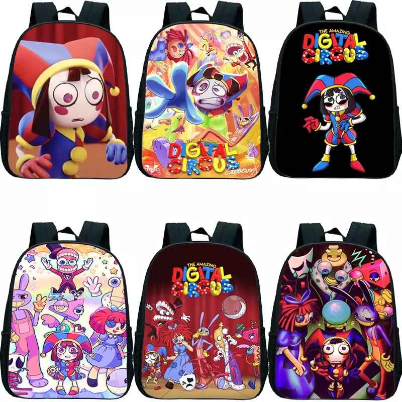 놀라운 디지털 서커스 백팩, 어린이 유치원 가방, 소년 소녀 만화 학교 가방, 어린이 배낭 책가방, 선물 가방