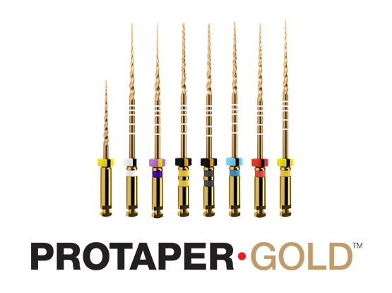 Instrumento rotatorio de oro Protaper Dental, activación por calor, limas de motor flexibles para herramienta de Canal radicular, Material de odontología, 10PKS