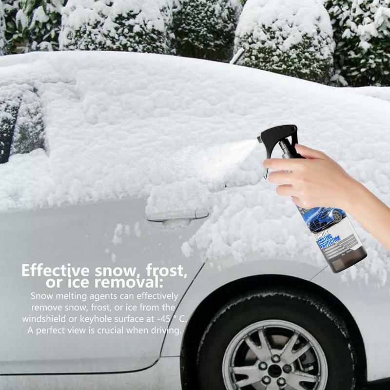 Szklany Spray powłoka hydrofobowa 100ml zimowy Defogger do szyb samochodowych wodoodporna przeciwdeszczowa usuwanie śniegu samochodowa do szyb samochodowych