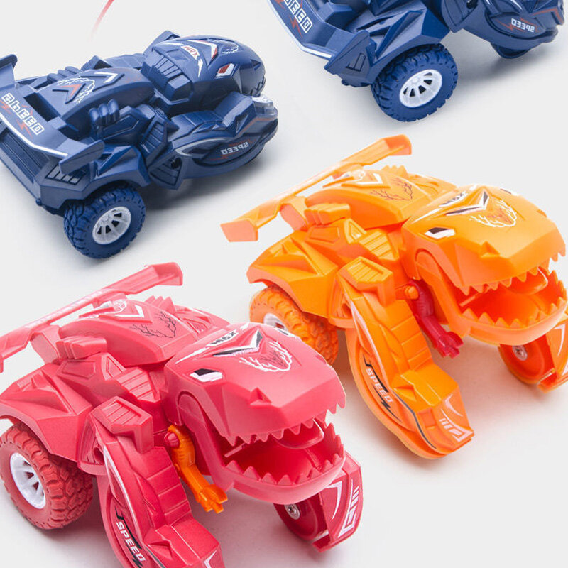 Nowy przekształcający dinozaur samochód zdeformowany samochód zabawki inercyjne przesuwne Dino samochód automatyczna transformacja zabawki chłopcy niesamowite prezenty zabawka dla dzieci