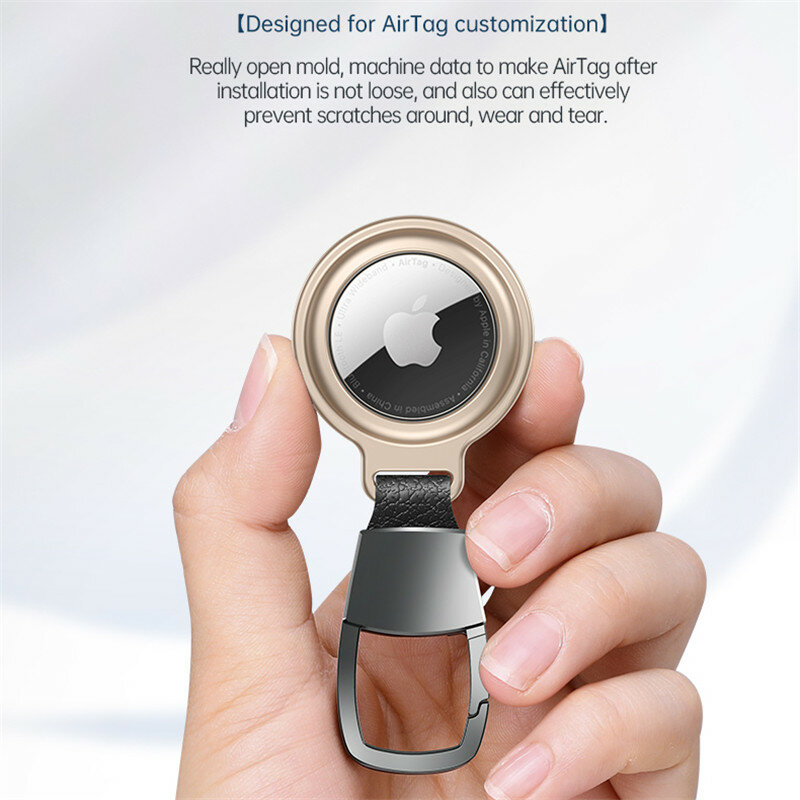 2021 NEW For AirTag Metal Case Protecto With keychain Metal Magnetic Shockproof Anti Scratch Fall Protect Shell Cover For AirTag