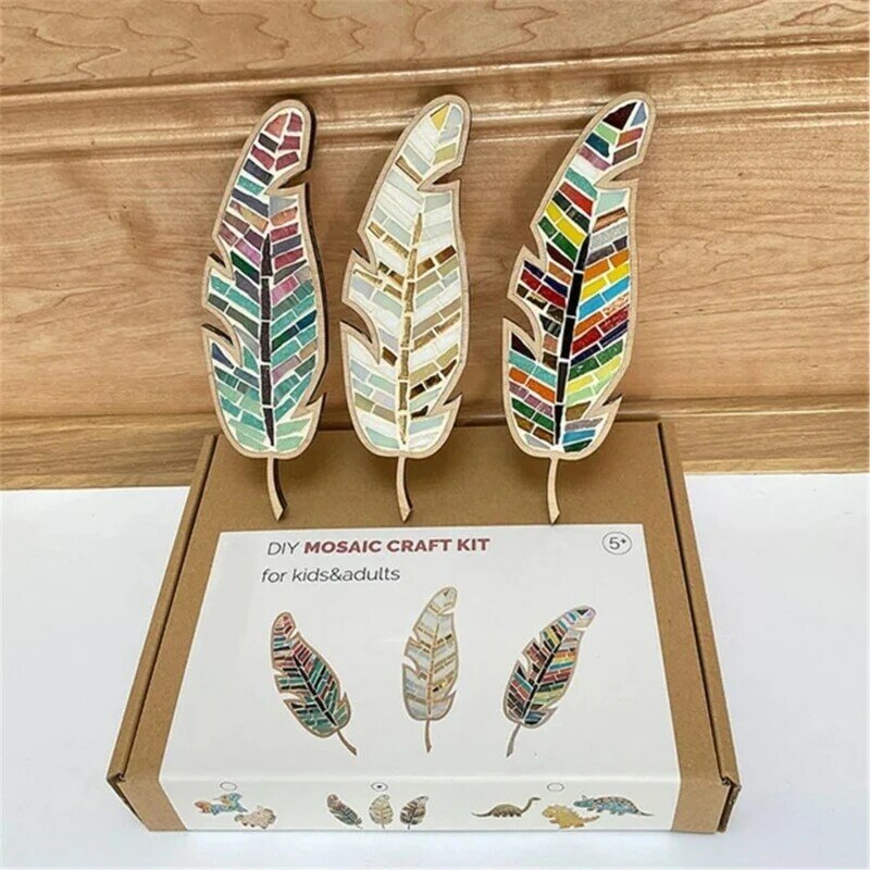 Kits manualidades mosaicos DIY H7EA con herramientas para niños adultos principiantes decoración del hogar artesanía hecha