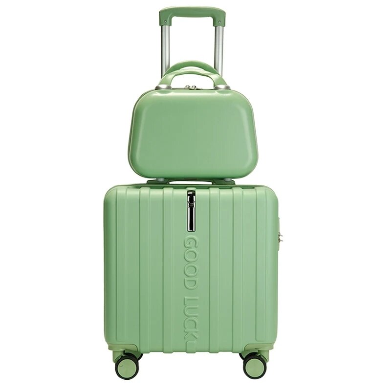 Маленький легкий чемодан, чемодан на колесах, набор чемоданов на колесиках для переноски, чемодан для кабины 18, 20 дюймов, дорожная сумка, чемодан для путешествий