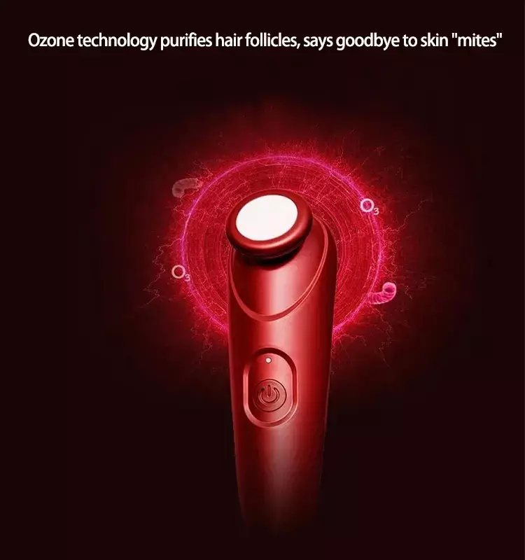 USB ozone beauty care for facial cleansing, acne removal, and skin rejuvenation