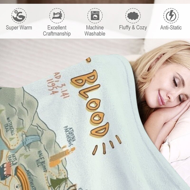 Плед с рисунком карты лагеря, декоративное одеяло, пушистые одеяла, диванное одеяло, теплое одеяло