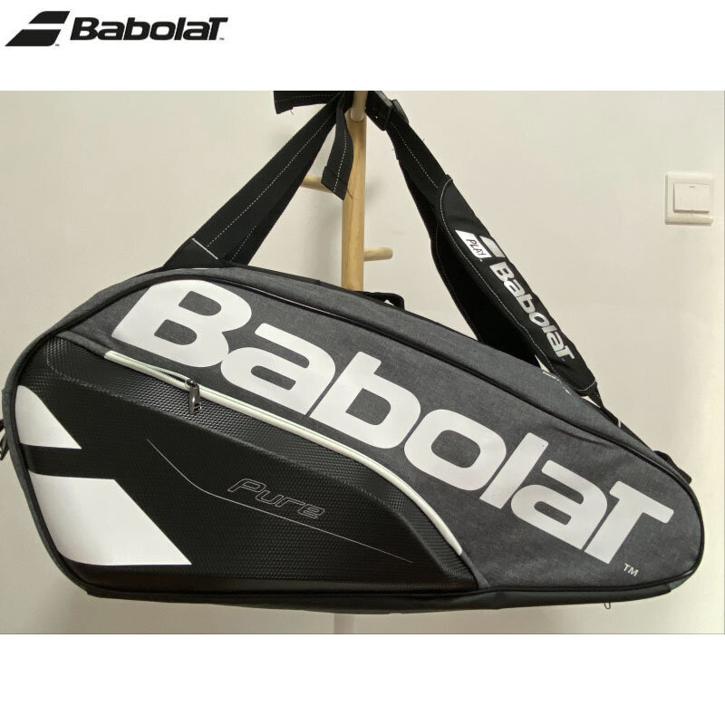 Babobat-퓨어 시리즈 테니스 배낭 6 팩, 대형 공간 휴대용 코트 테니스 가방, 남녀 성인 스쿼시 테니스 핸드백, 신착품