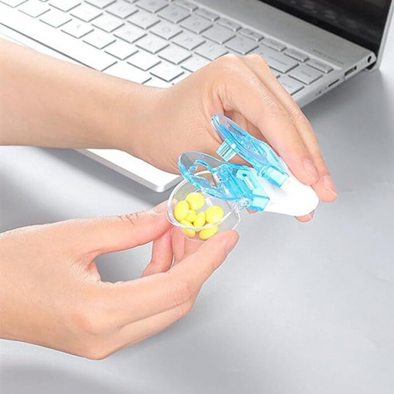 Pilulier portable transparent et simple, adapté au pilulier, anti-poussière, ouvre-boîte, boîte de rangement pour médicaments, 1PC