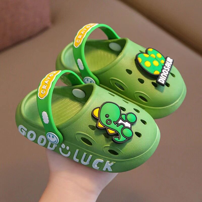 Cute New Animal Baby Boys Slippers Summer Kids Cartoon Sandals Toddler Beach Shoes Girls Cute Slides Children Slippers