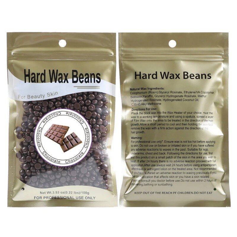 100g/Bag Wax Beans No Strip Depilatory Hot Film Hard Wax Pellet Waxing Bikini Face Legs Body Hair Removal Bean for Women Men