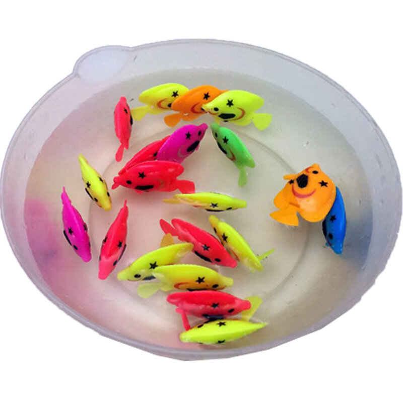10pcs/lot Cute Mini Simulate Plastic Fish Baby Bath Accessories Toddler Pool Play Toys for Kids Shower Aquarium Decorative Gifts