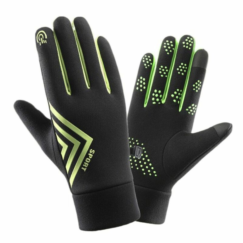 Fleece Winter Gloves New Fashion Thick Plush Touch Screen Full Finger Mittens Touch Screen Gloves Women