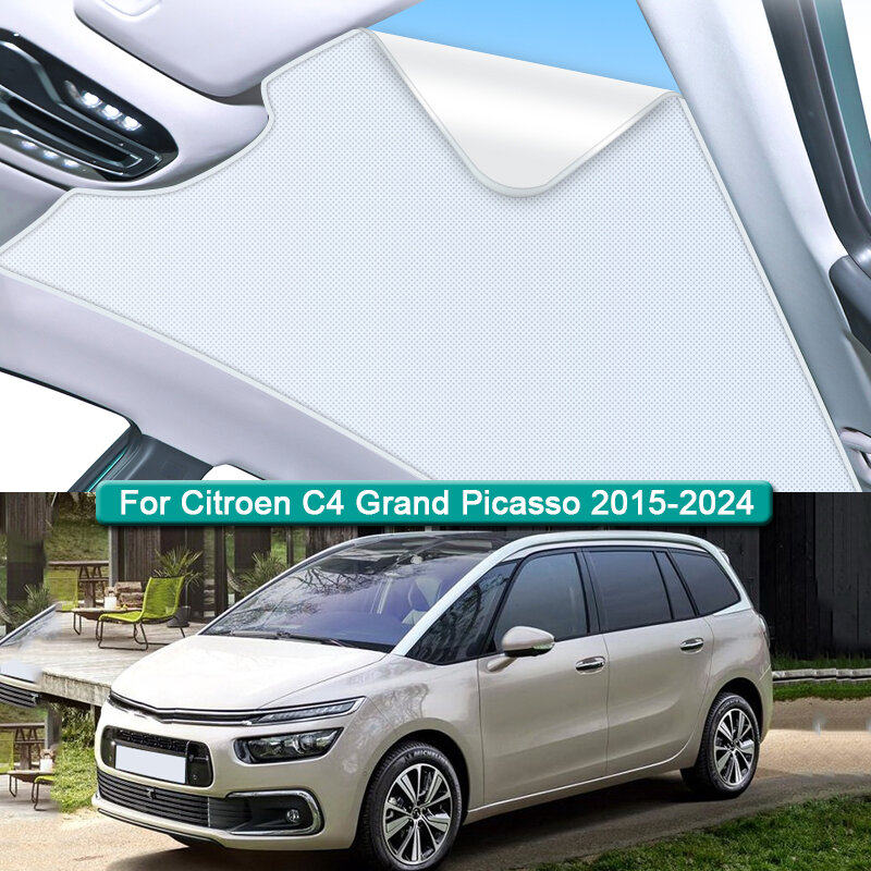 Parasol de techo para Citroën C4 Grand Picasso, adsorción electrostática, parasol para techo, tragaluz, pegatina de sombreado ciego, 2015-2024