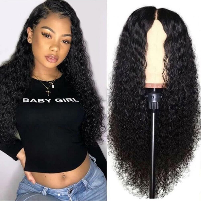 Модный и модный афро длинный волнистый бесклеевой парик на сетке спереди для женщин аксессуары для волос для ежедневного использования и простого ношения