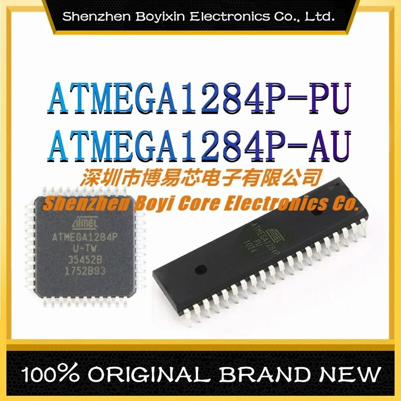 ATMEGA1284P-PU Package:DIP-40 ATMEGA1284P-AU Package:TQFP-44 AVR 20MHz Microcontroller (MCU/MPU/SOC) IC Chip
