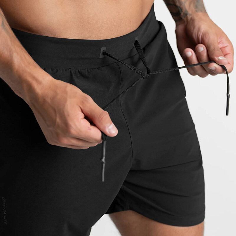 Pantalones cortos de secado rápido para hombre, ropa deportiva informal para correr, culturismo y gimnasio, talla estadounidense
