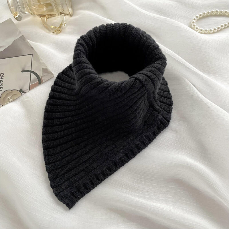 Women Knitted Fake Collar Scarf Warm Turtleneck Neck Warmer Detachable Winter Windproof False Scarf