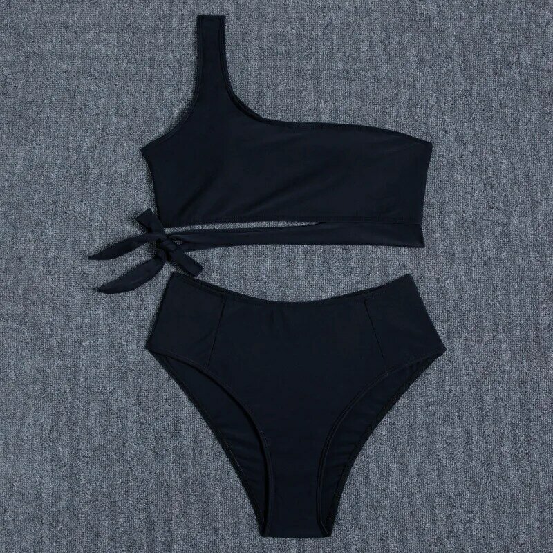 Women's Lace Bikini High Waisted Striped Padded Swimsuit Swimwear Beachwear 2023 Clothing Girl Sport GYM Outdoor