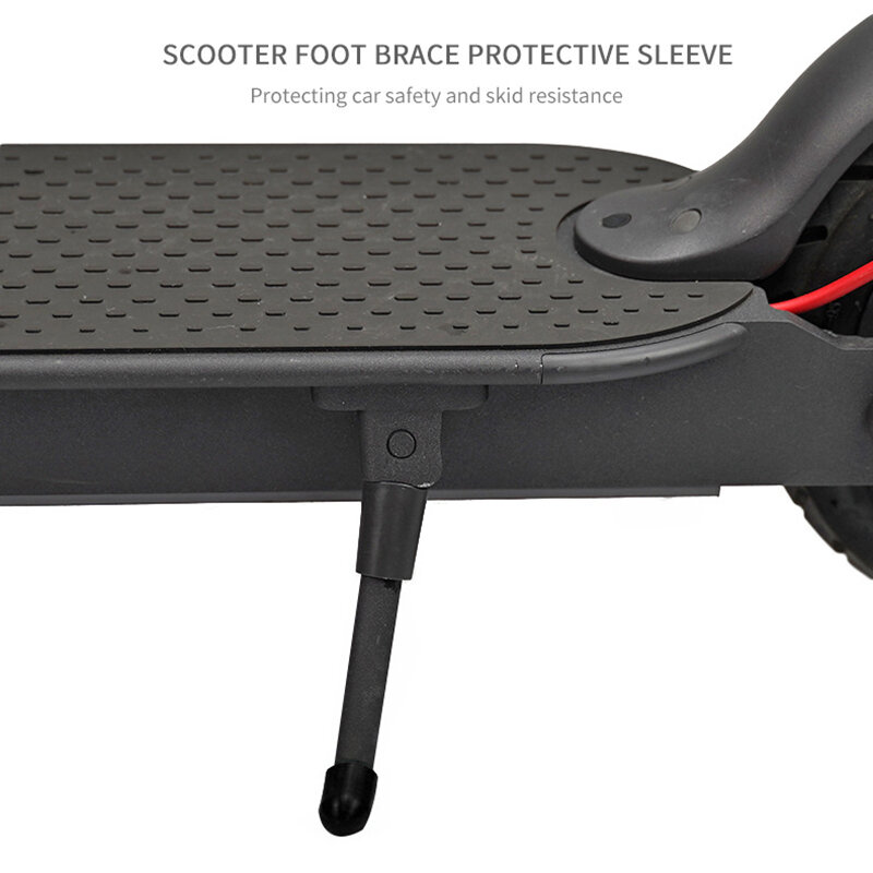 2 sztuk stóp wsparcie pokrywa silikonowy rękaw dla Ninebot Es2 Es4 proso Xiaomi M365 / M365 Pro skuter elektryczny, czarny