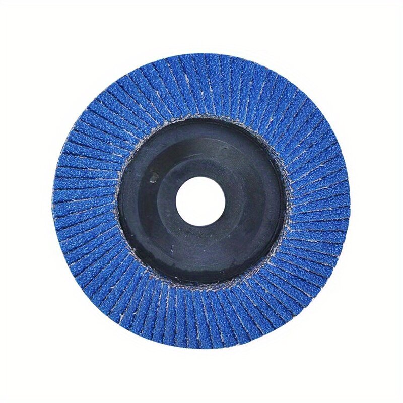 Disco Flap de Areia Azul, Lixador, Roda de pano plano, Disco de lixa para rebarbadora, Rebolo, Ferramentas abrasivas